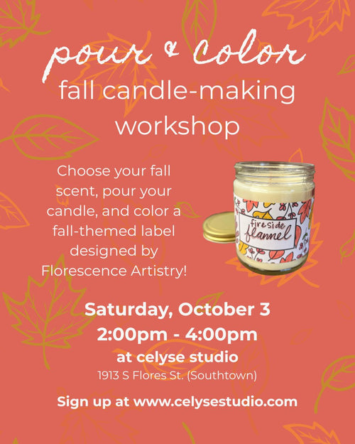 Pour & Color: Fall Candle-Making Workshop with Florescence Artistry