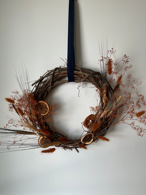 Fall Harvest Dried Flower Wreath Workshop - Nov. 14, 2026